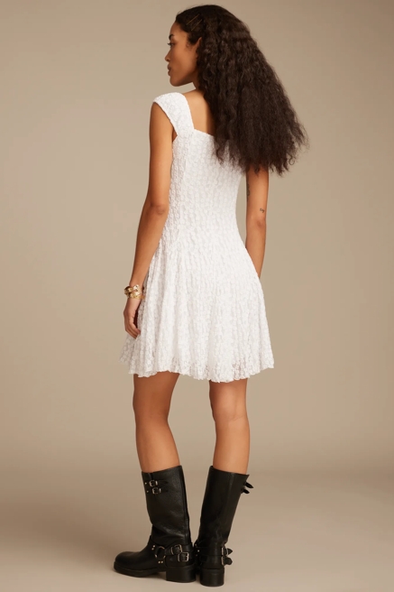 FLORAL MESH MINI DRESS, image 3