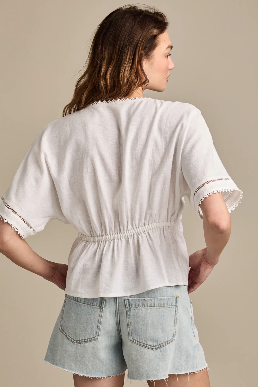 LINEN V-NECK DOLMAN, image 5