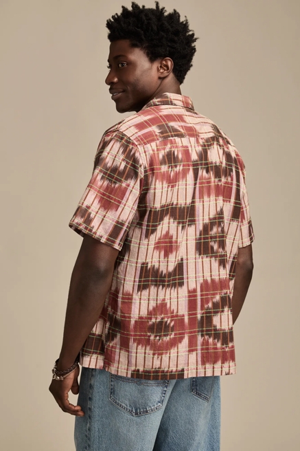 IKAT CAMP COLLAR SHORT SLEEVE SHIRT, image 3