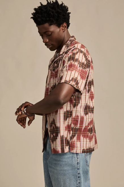 IKAT CAMP COLLAR SHORT SLEEVE SHIRT, image 4