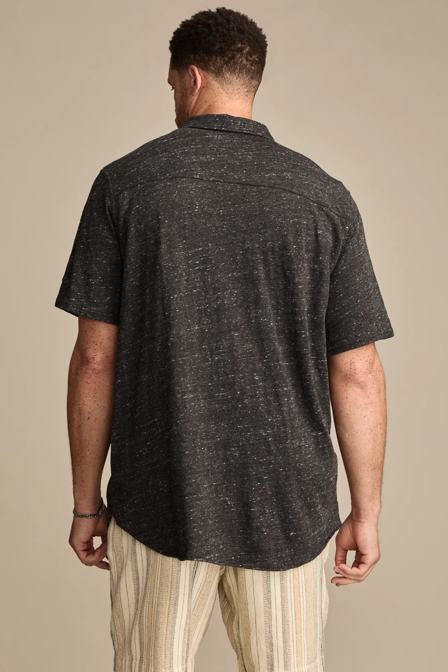 BIG & TALL LINEN SHORT SLEEVE BUTTON UP SHIRT, image 5