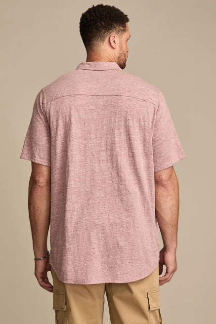 BIG & TALL LINEN SHORT SLEEVE BUTTON UP SHIRT, image 4