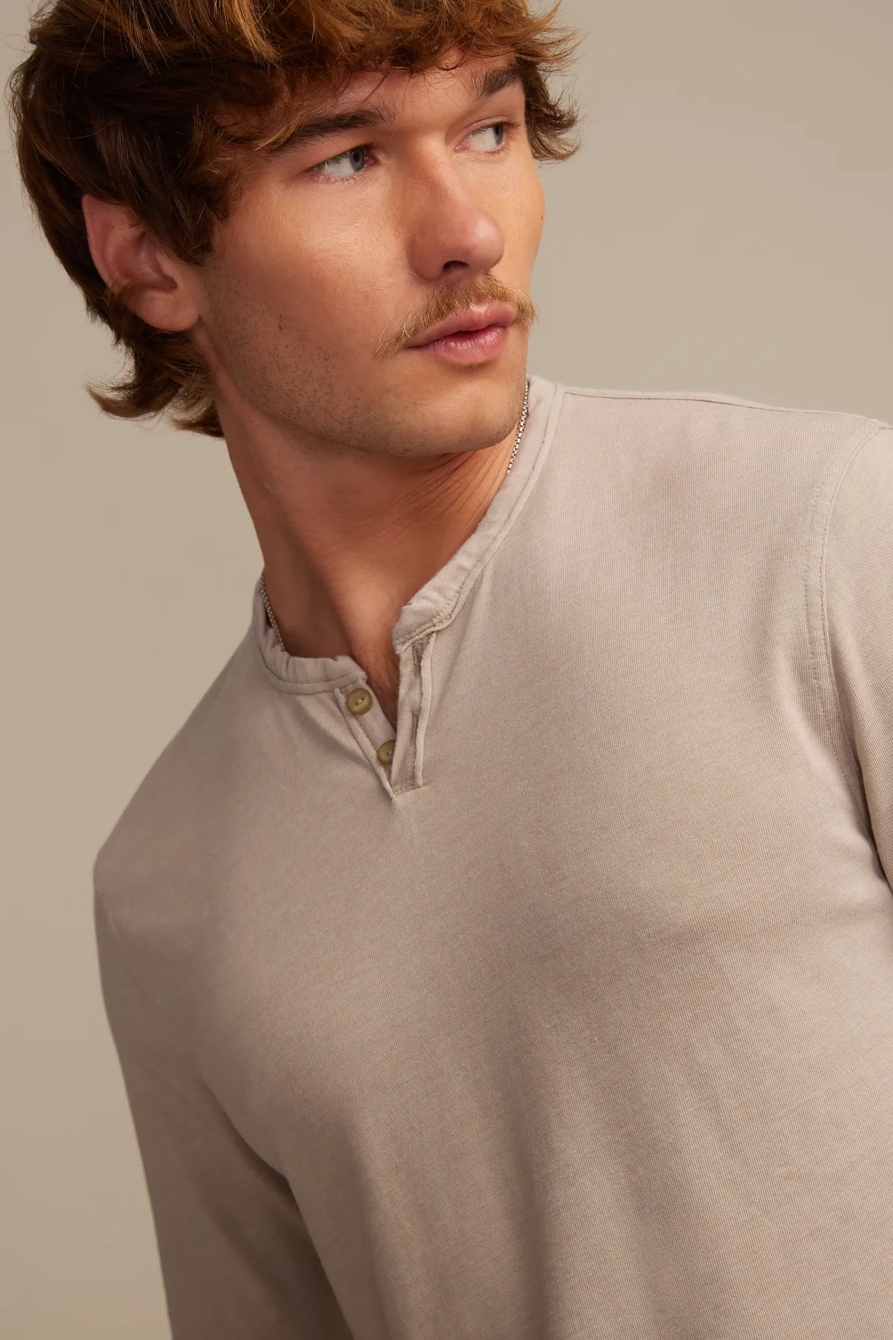 BIG & TALL VENICE BURNOUT NOTCH NECK TEE, image 1