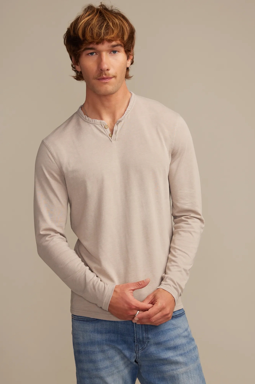 BIG & TALL VENICE BURNOUT NOTCH NECK TEE, image 2