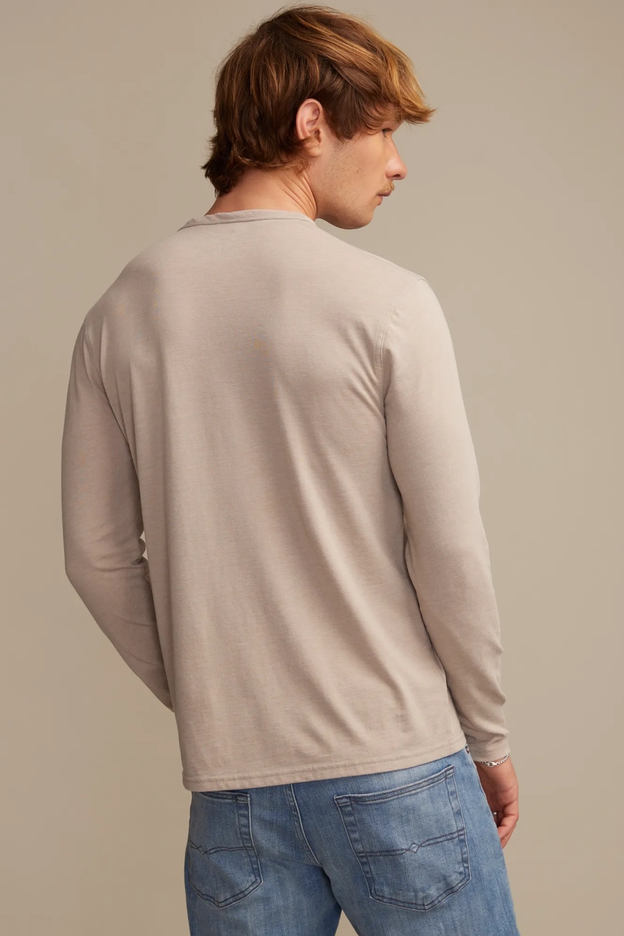 BIG & TALL VENICE BURNOUT NOTCH NECK TEE, image 3