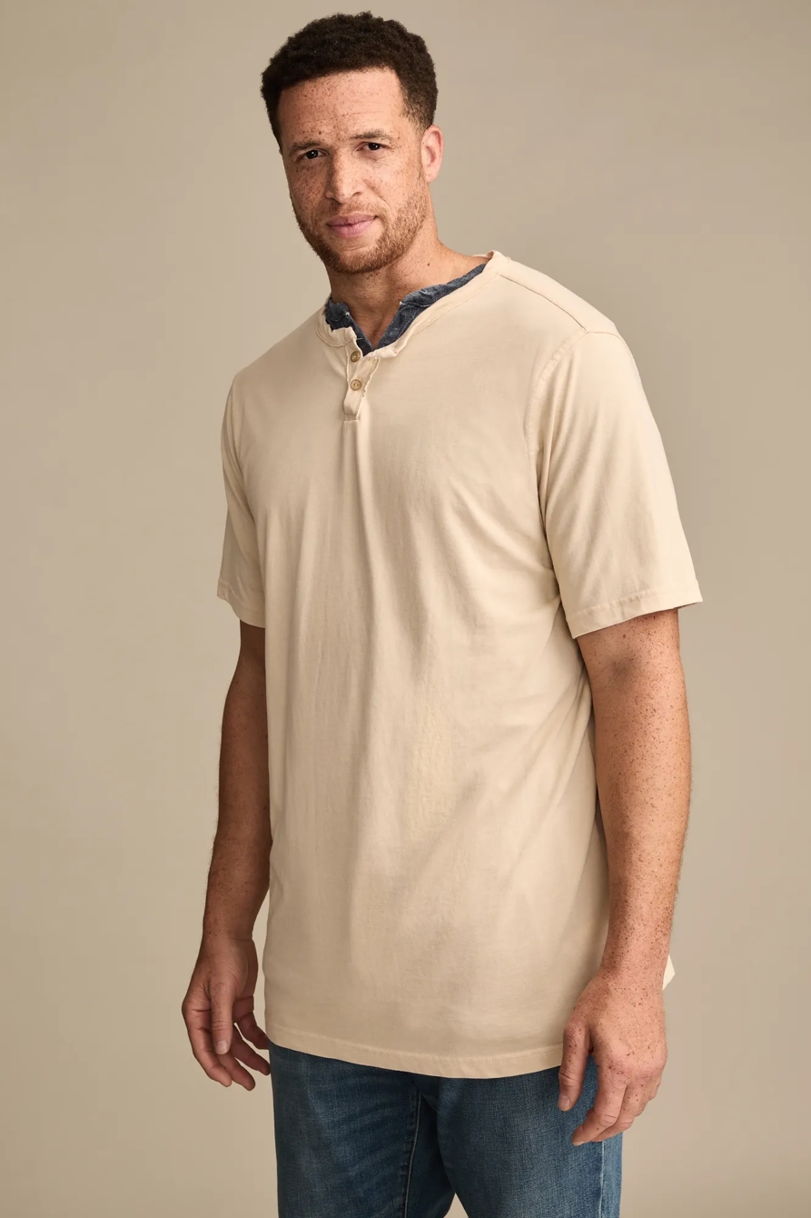 BIG & TALL VENICE BURNOUT NOTCH NECK TEE, image 3
