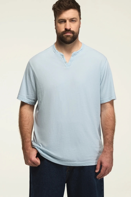 BIG & TALL VENICE BURNOUT NOTCH NECK TEE, image 1