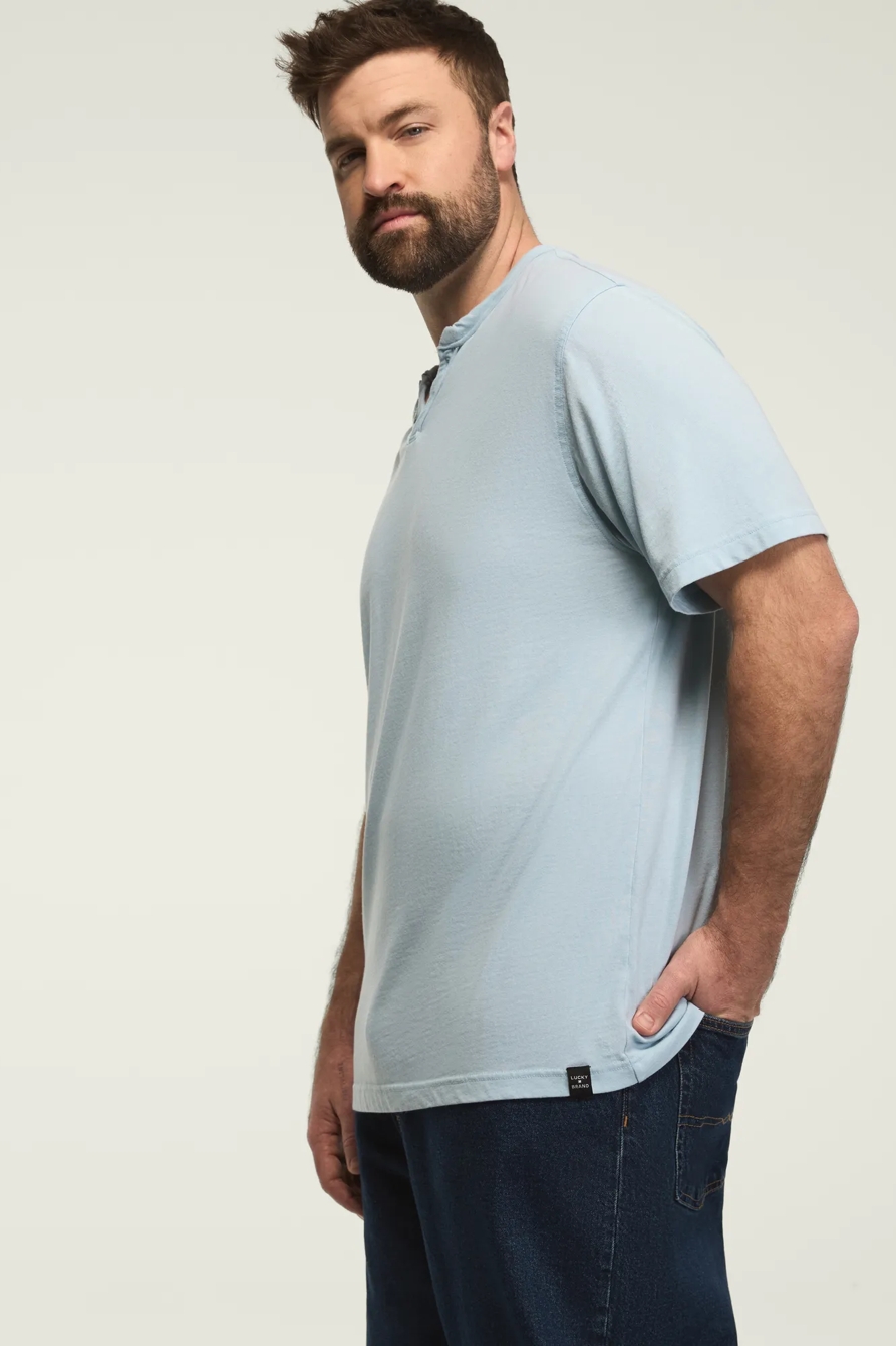 BIG & TALL VENICE BURNOUT NOTCH NECK TEE, image 4