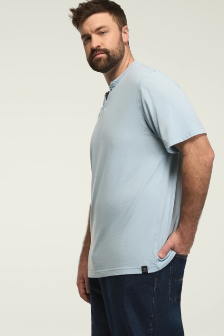 BIG & TALL VENICE BURNOUT NOTCH NECK TEE, image 4
