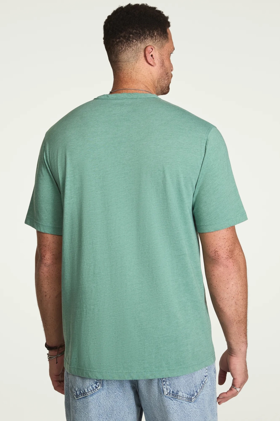 BIG & TALL VENICE BURNOUT NOTCH NECK TEE, image 3