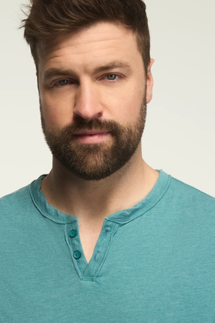 BIG & TALL VENICE BURNOUT NOTCH NECK TEE, image 2