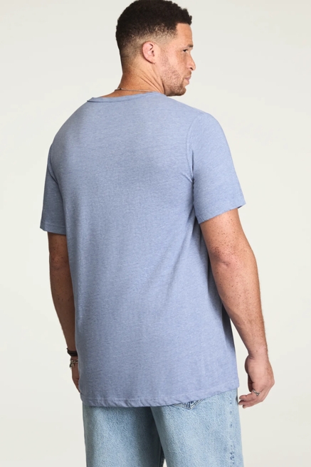 BIG & TALL VENICE BURNOUT NOTCH NECK TEE, image 3