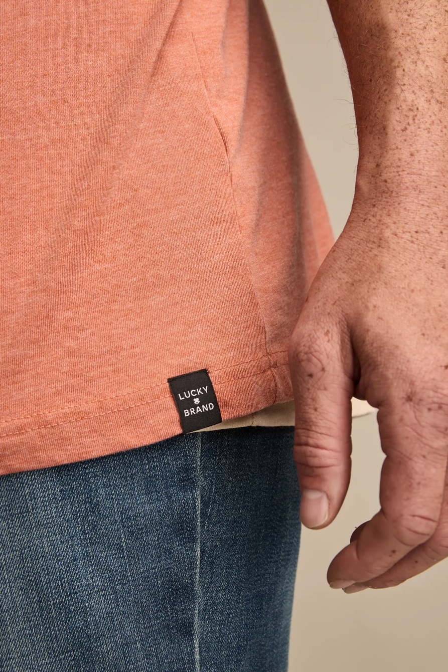 BIG & TALL VENICE BURNOUT NOTCH NECK TEE, image 2