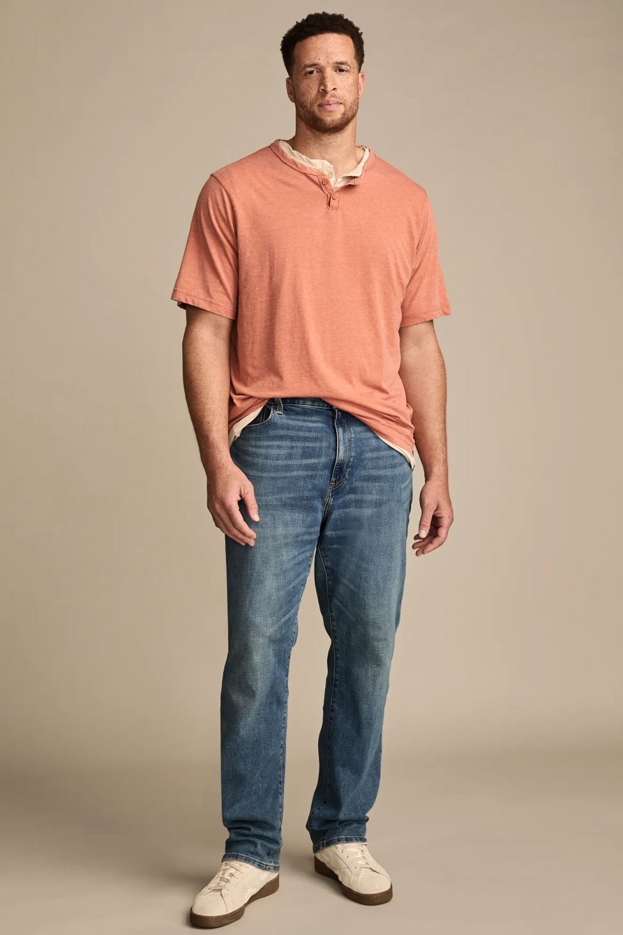 BIG & TALL VENICE BURNOUT NOTCH NECK TEE, image 4