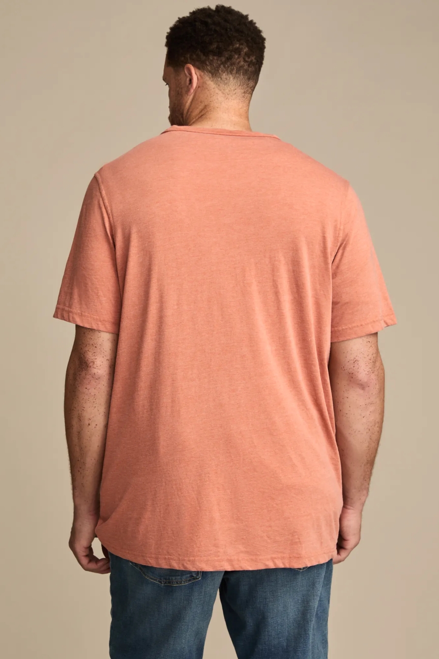 BIG & TALL VENICE BURNOUT NOTCH NECK TEE, image 5