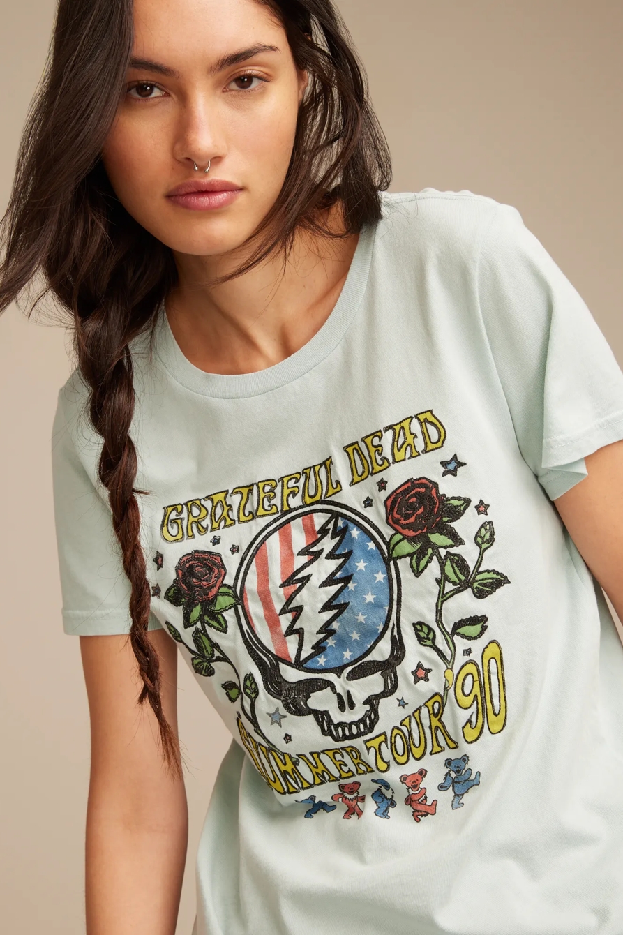 GRATEFUL DEAD SUMMER TOUR 90 CLASSIC CREW, image 2