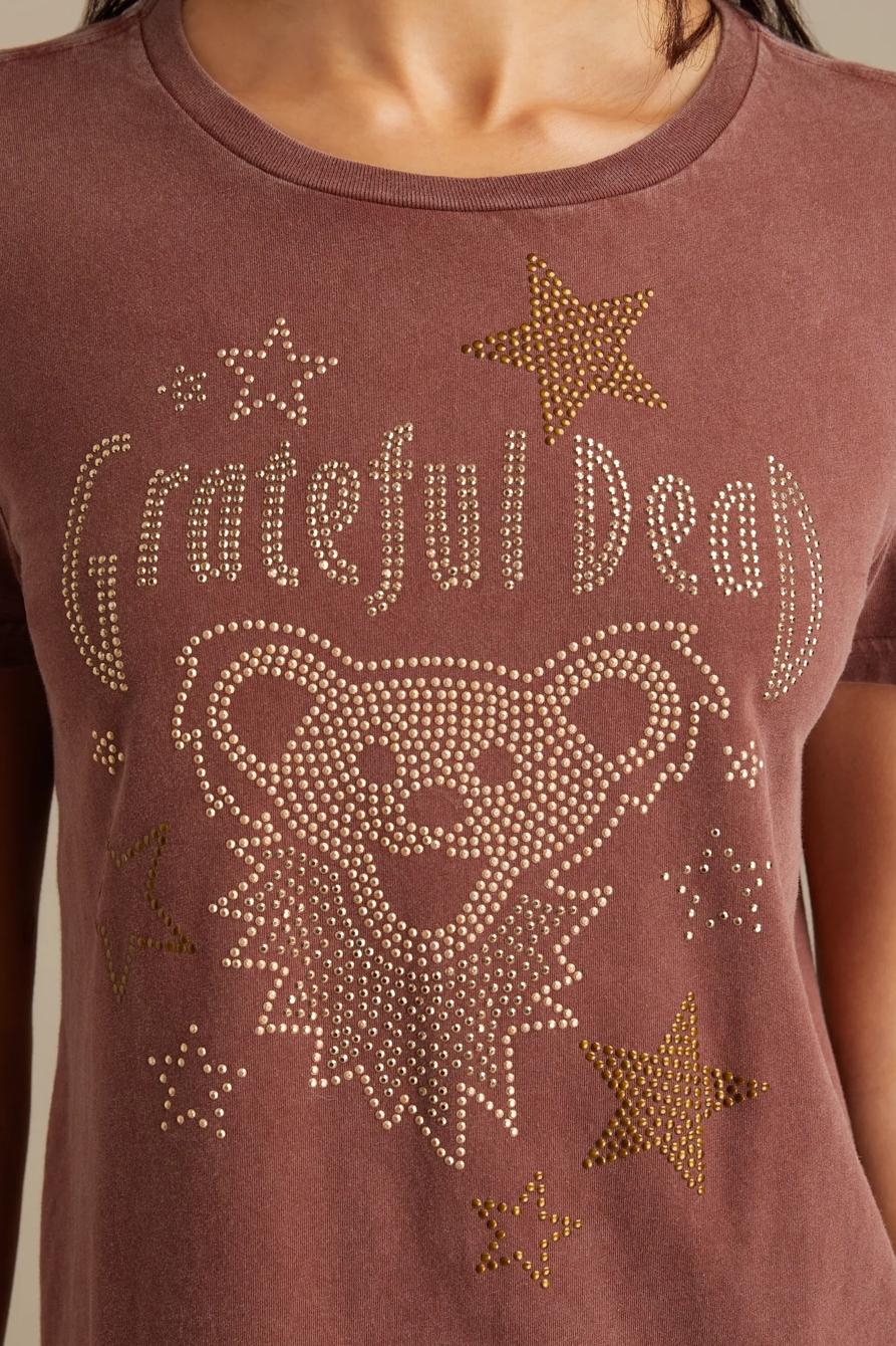 STUDDED GRATEFUL DEAD BEAR CLASSIC CREW, image 2