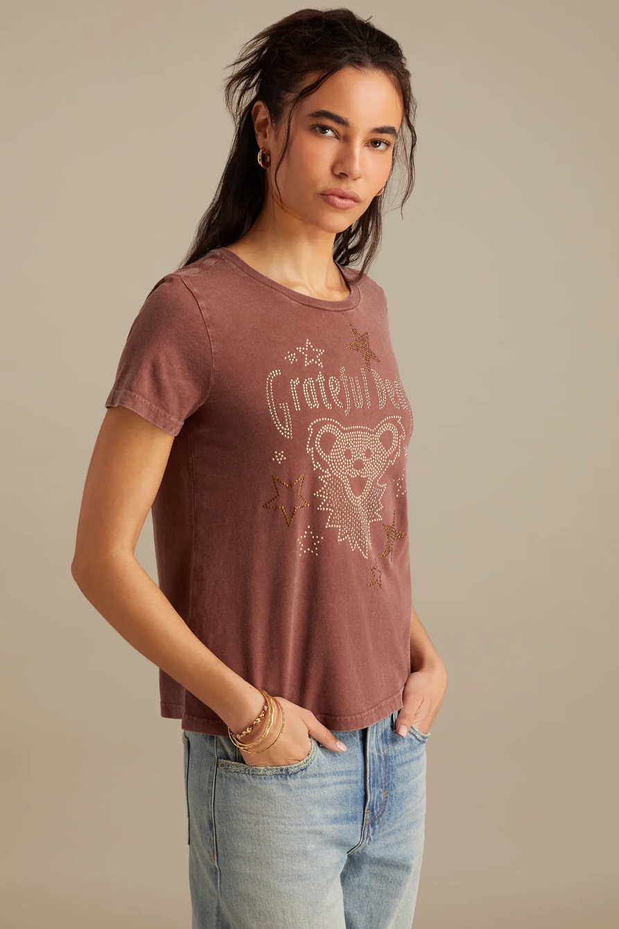 STUDDED GRATEFUL DEAD BEAR CLASSIC CREW, image 3