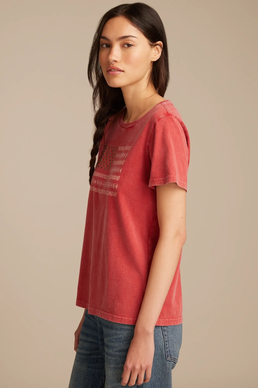STUDDED FLAG CLASSIC CREW, image 4