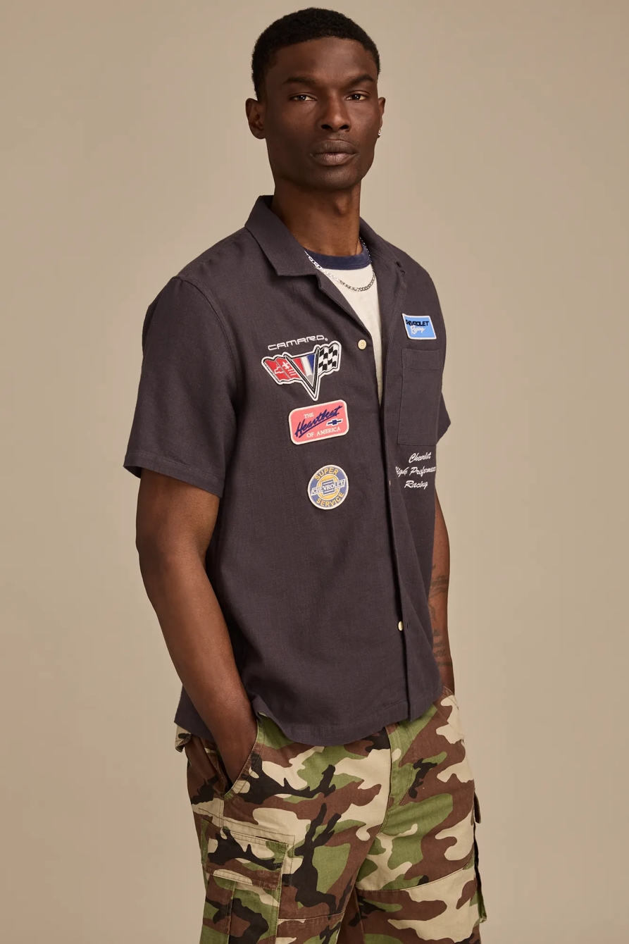 CHEvY EMBROIDERED SHORT SLEEVE SHIRT, image 3