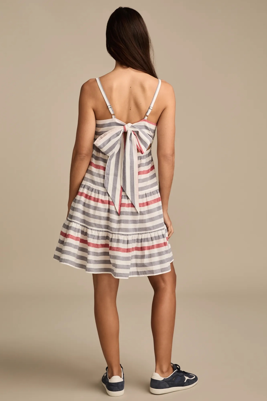 TIE BACK MINI DRESS, image 2