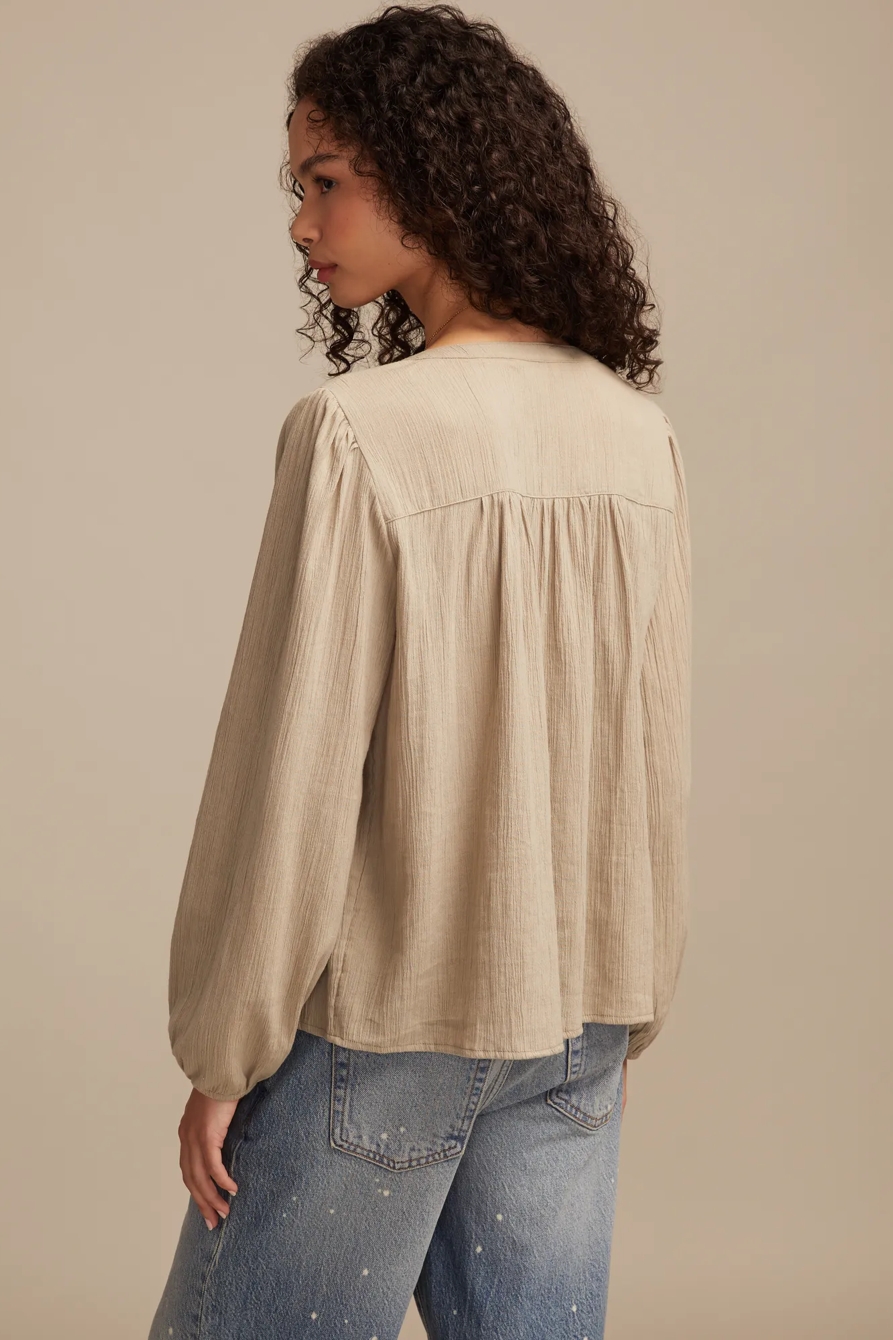 PEASANT BUTTON DOWN BLOUSE, image 5
