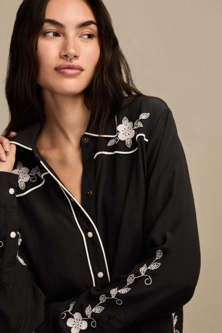 EMBROIDERED WESTERN BUTTON DOWN SHIRT, image 2