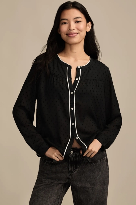 NOVELTY BUTTONDOWN TOP, image 1