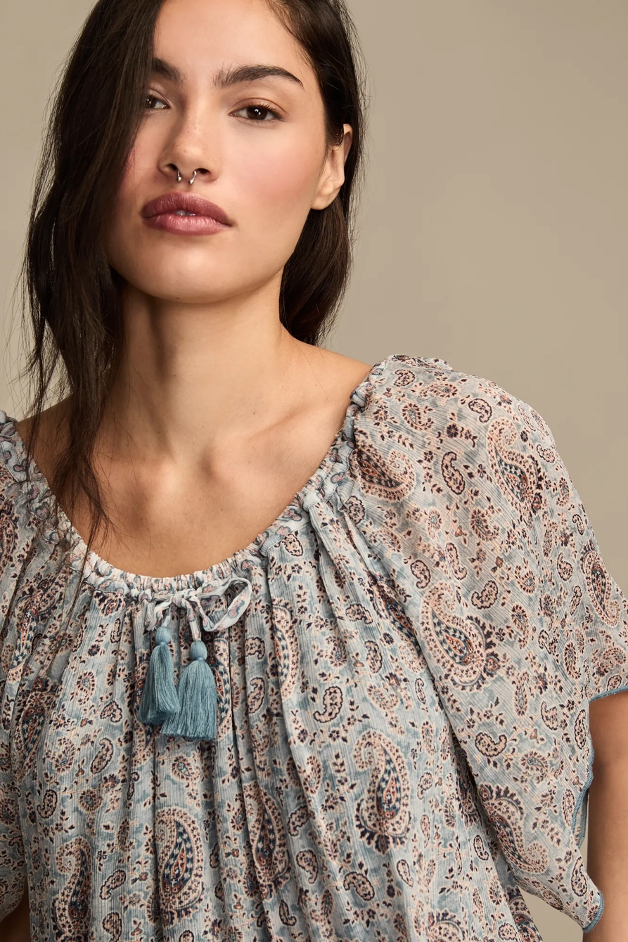 PAISLEY PEASANT TOP, image 2