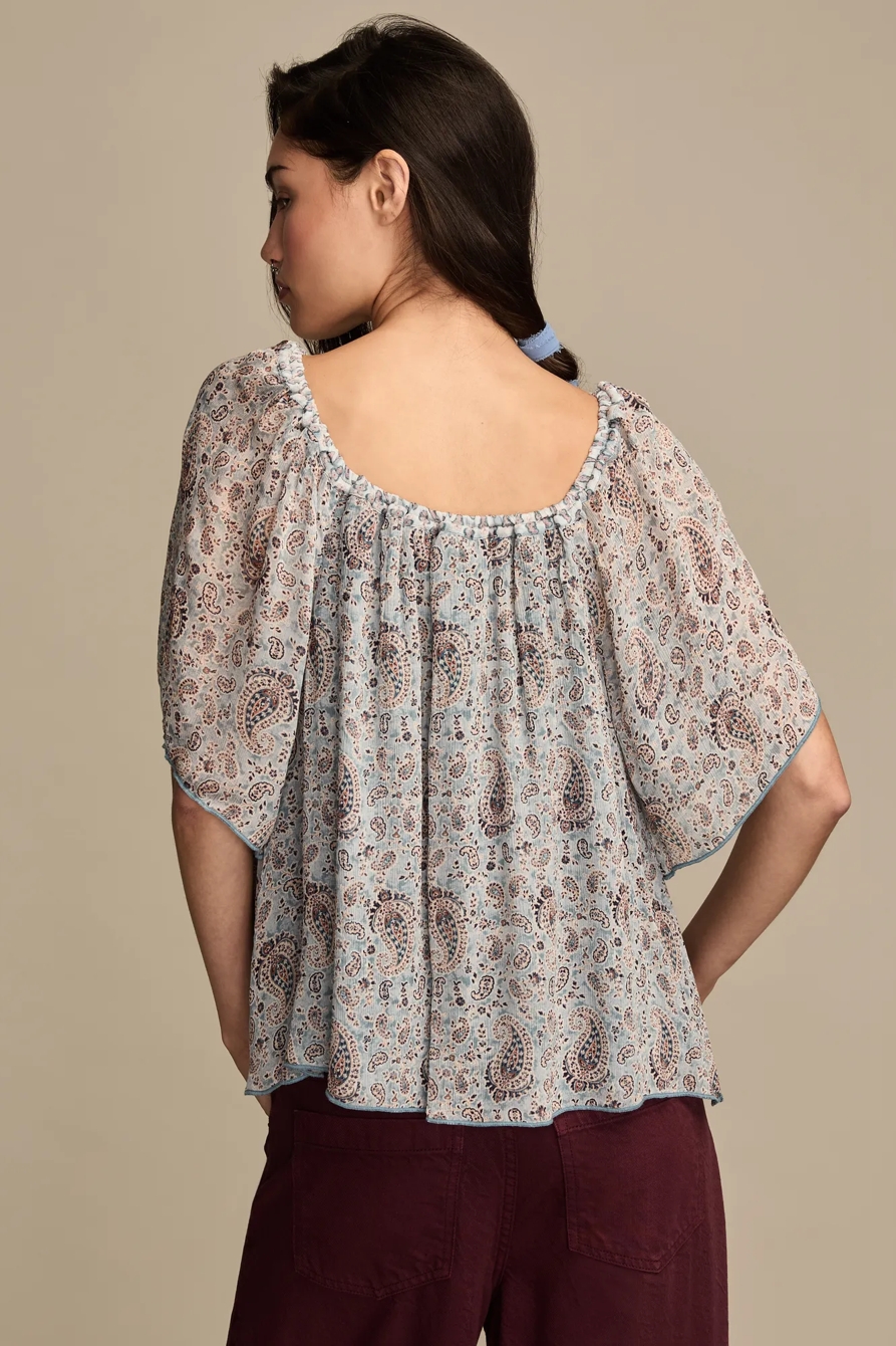 PAISLEY PEASANT TOP, image 3