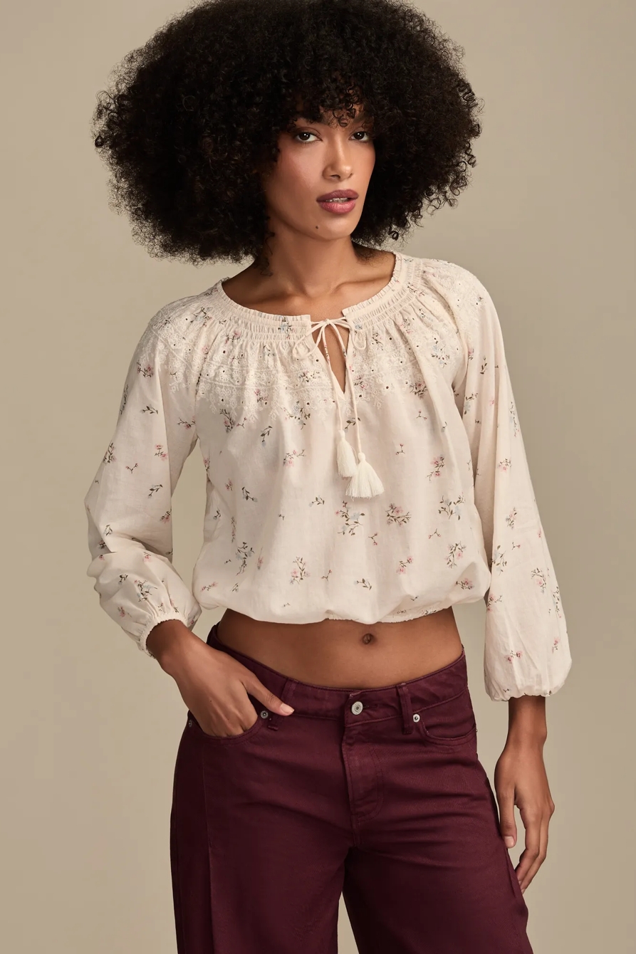 EMBROIDERED SMOCKED PEASANT, image 2