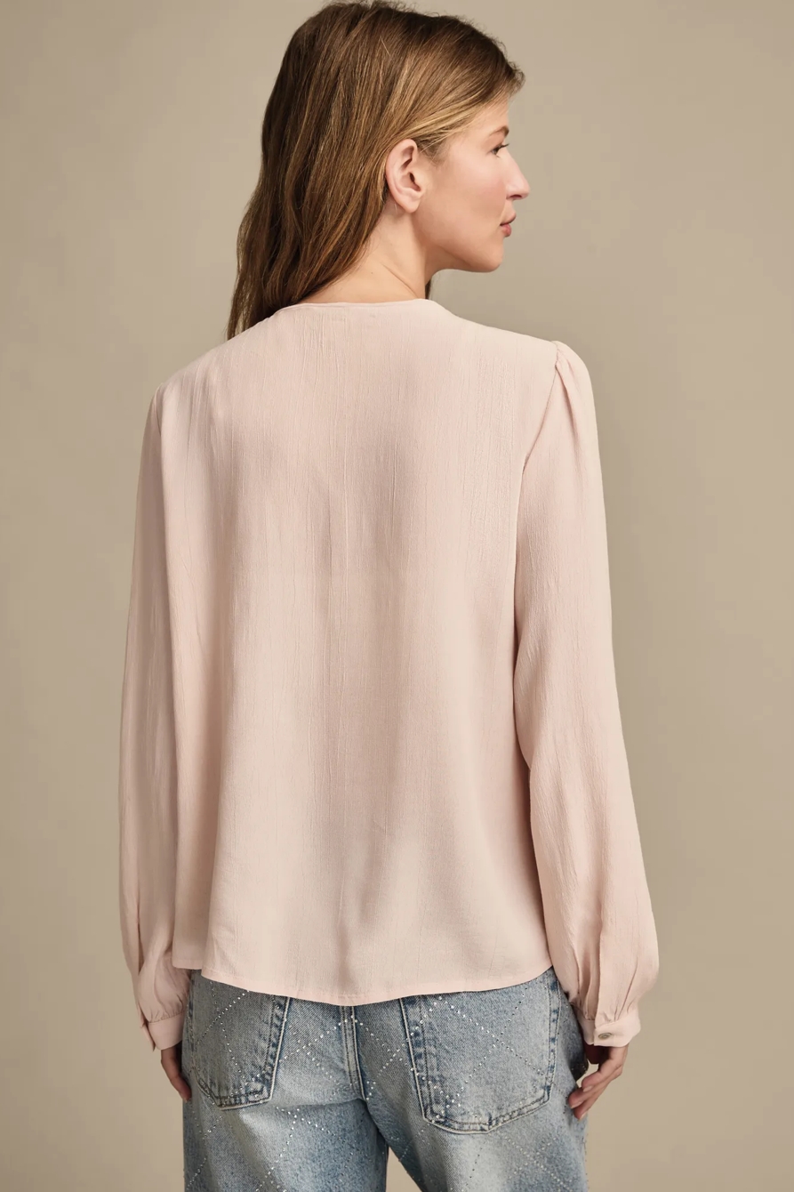 CONTRAST STITCH PEASANT TOP, image 3