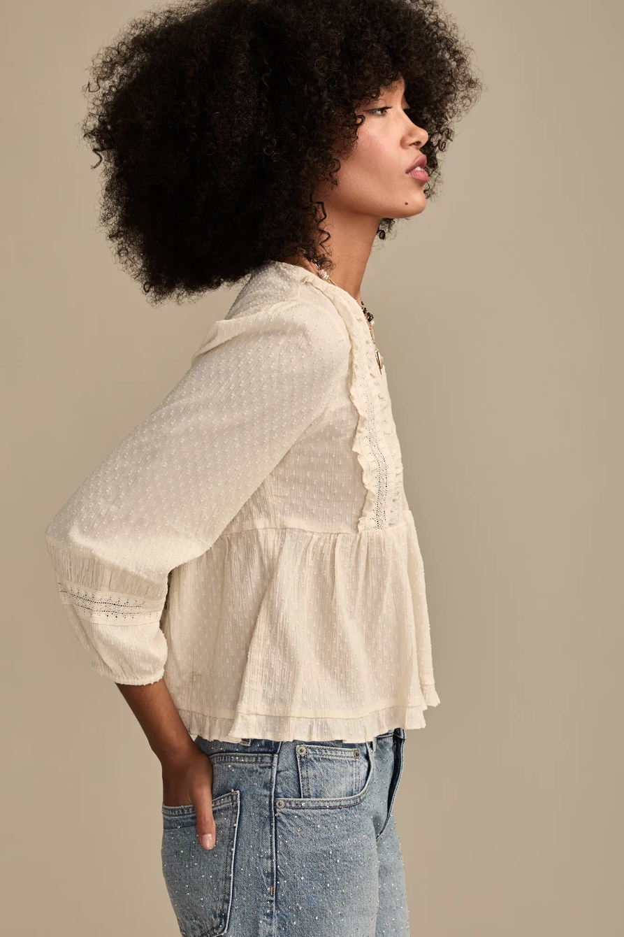 LONG SLEEVE PEPLUM TOP, image 4