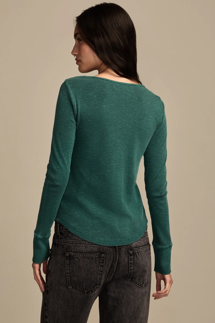 LACE YOKE HENLEY, image 3