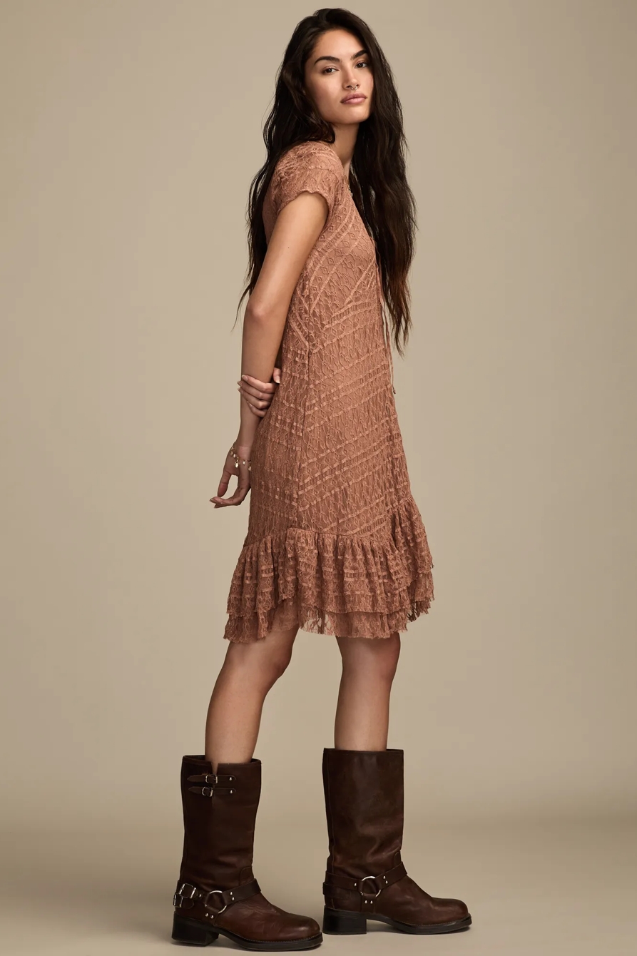 LACE MINI DRESS, image 4