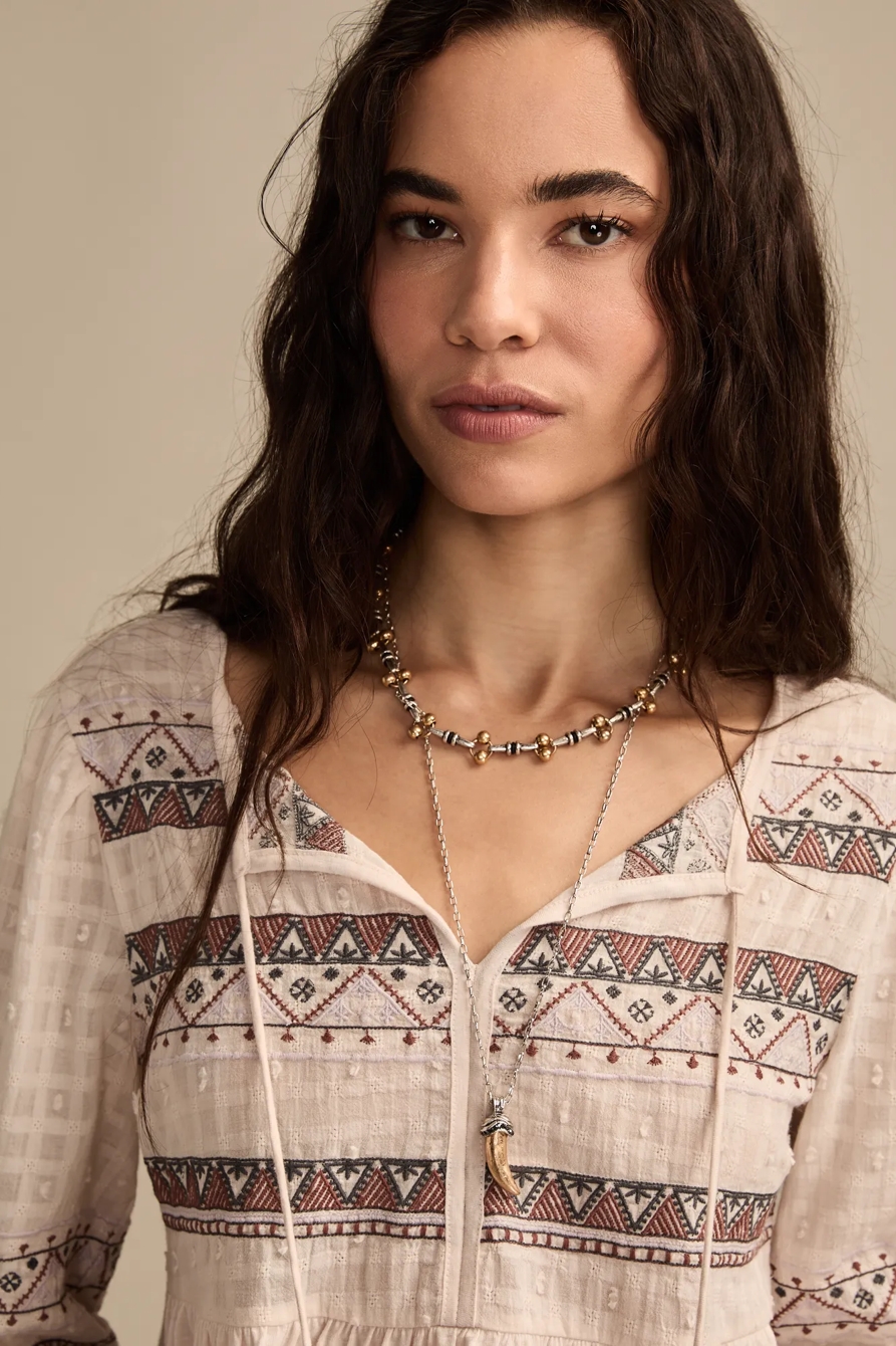EMBROIDERED PEASANT TOP, image 2