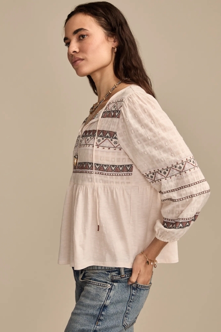 EMBROIDERED PEASANT TOP, image 4