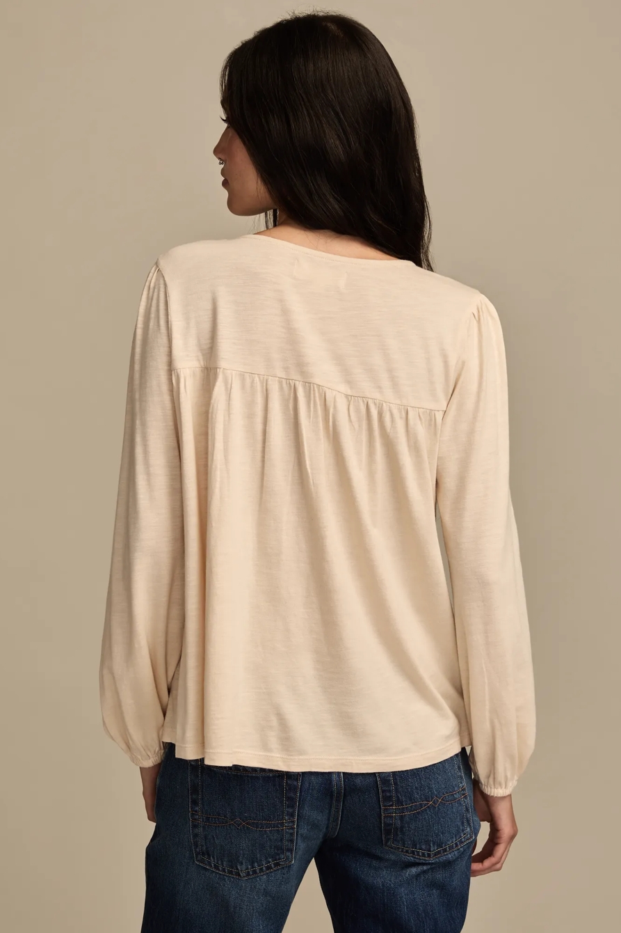 EMBROIDERED LONG SLEEVE TOP, image 3