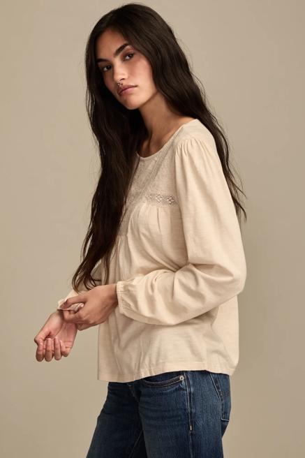 EMBROIDERED LONG SLEEVE TOP, image 4