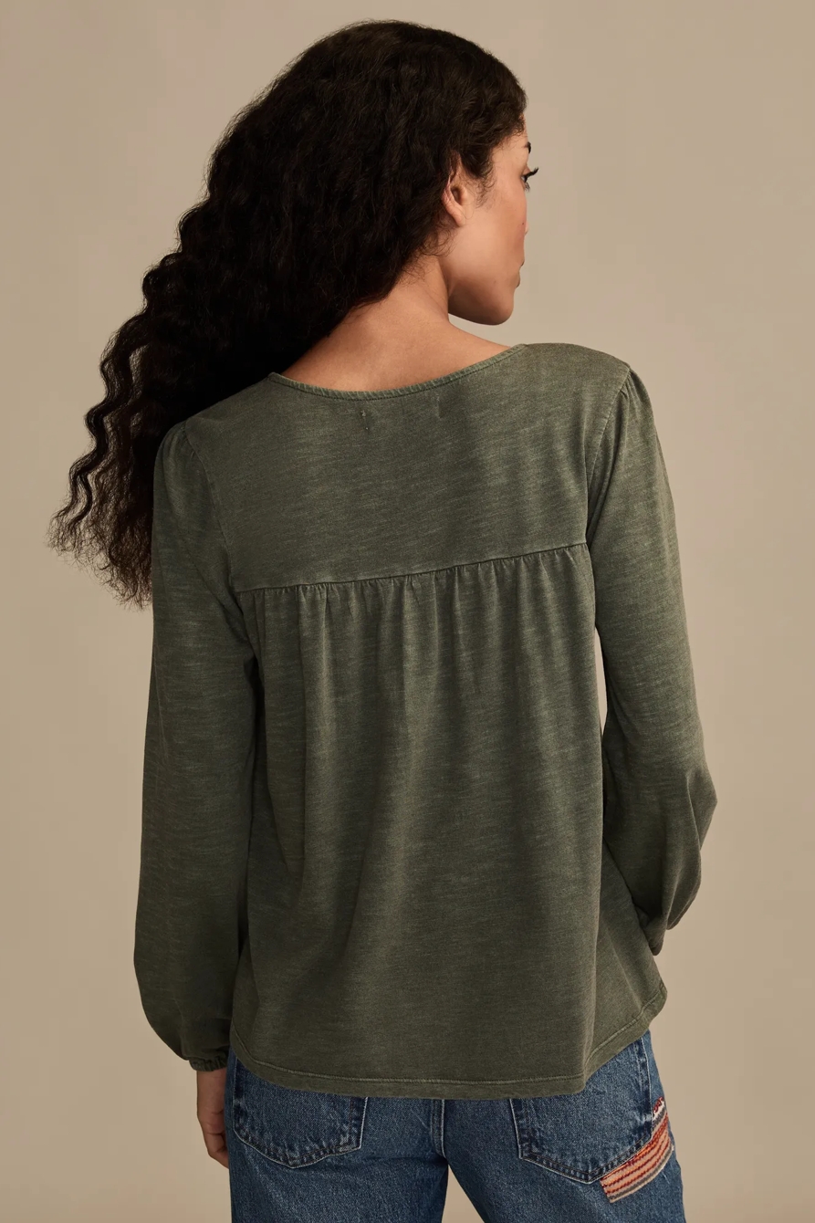 EMBROIDERED LONG SLEEVE TOP, image 3