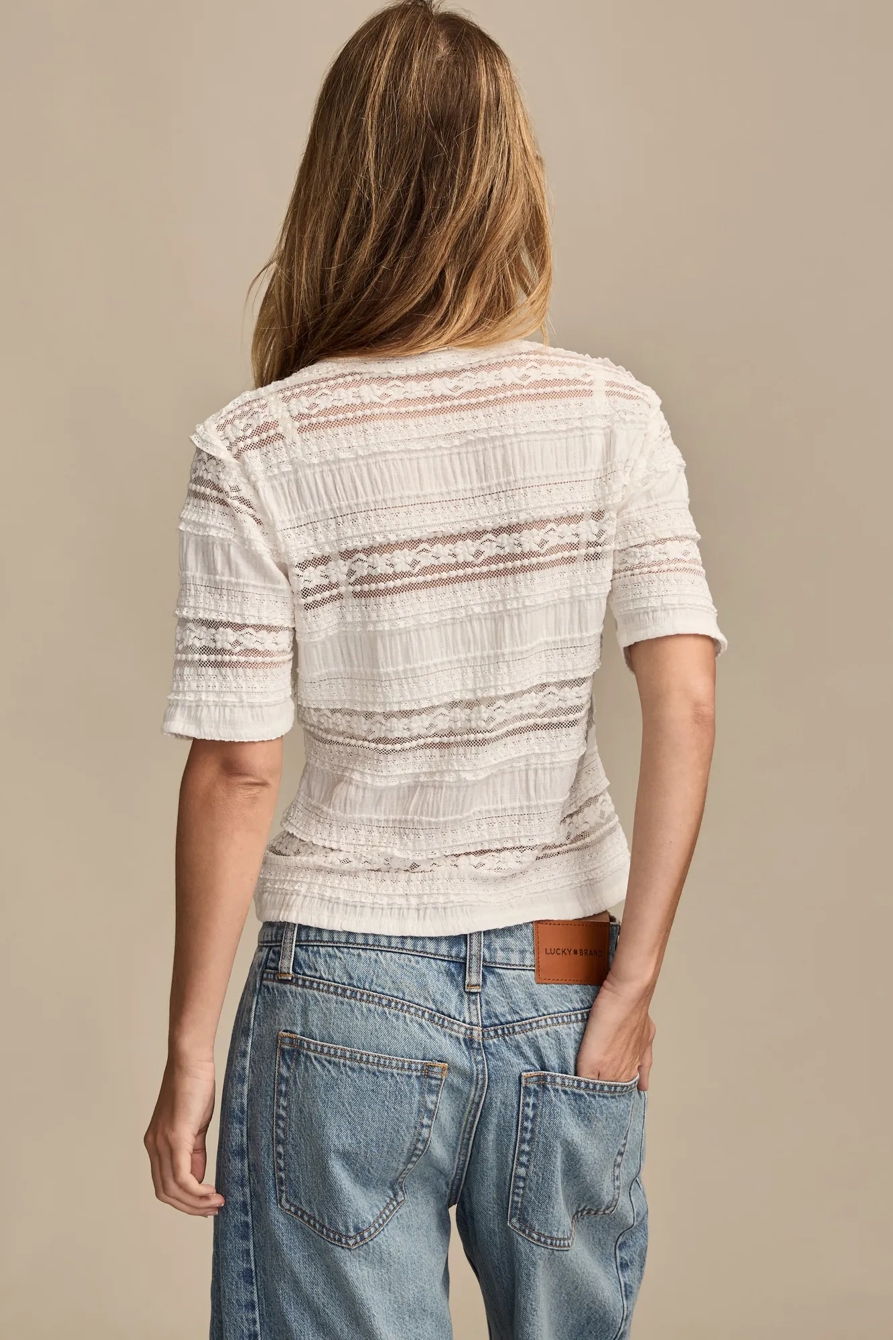 LACE MIX TEE, image 3