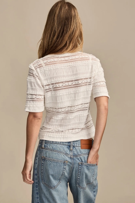 LACE MIX TEE, image 3