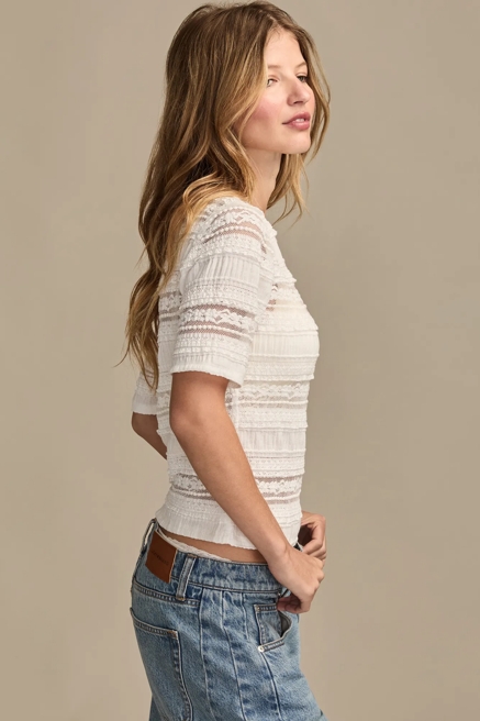 LACE MIX TEE, image 4