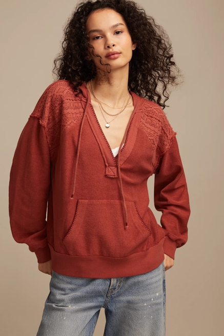 CROCHET TRIM BAJA HOODIE, image 2