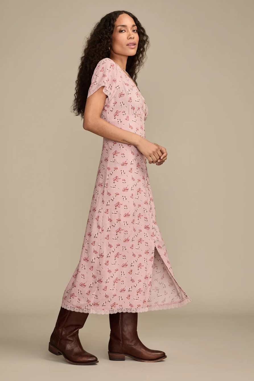 SIMONE FLORAL MIDI DRESS, image 4