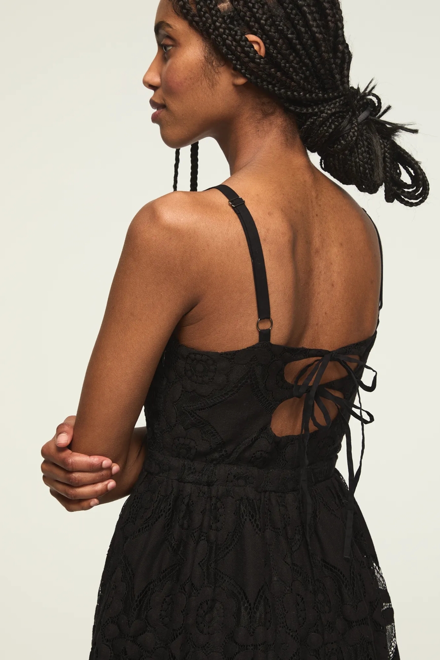 DROP WAIST BALLET MIDI DRESS, image 2