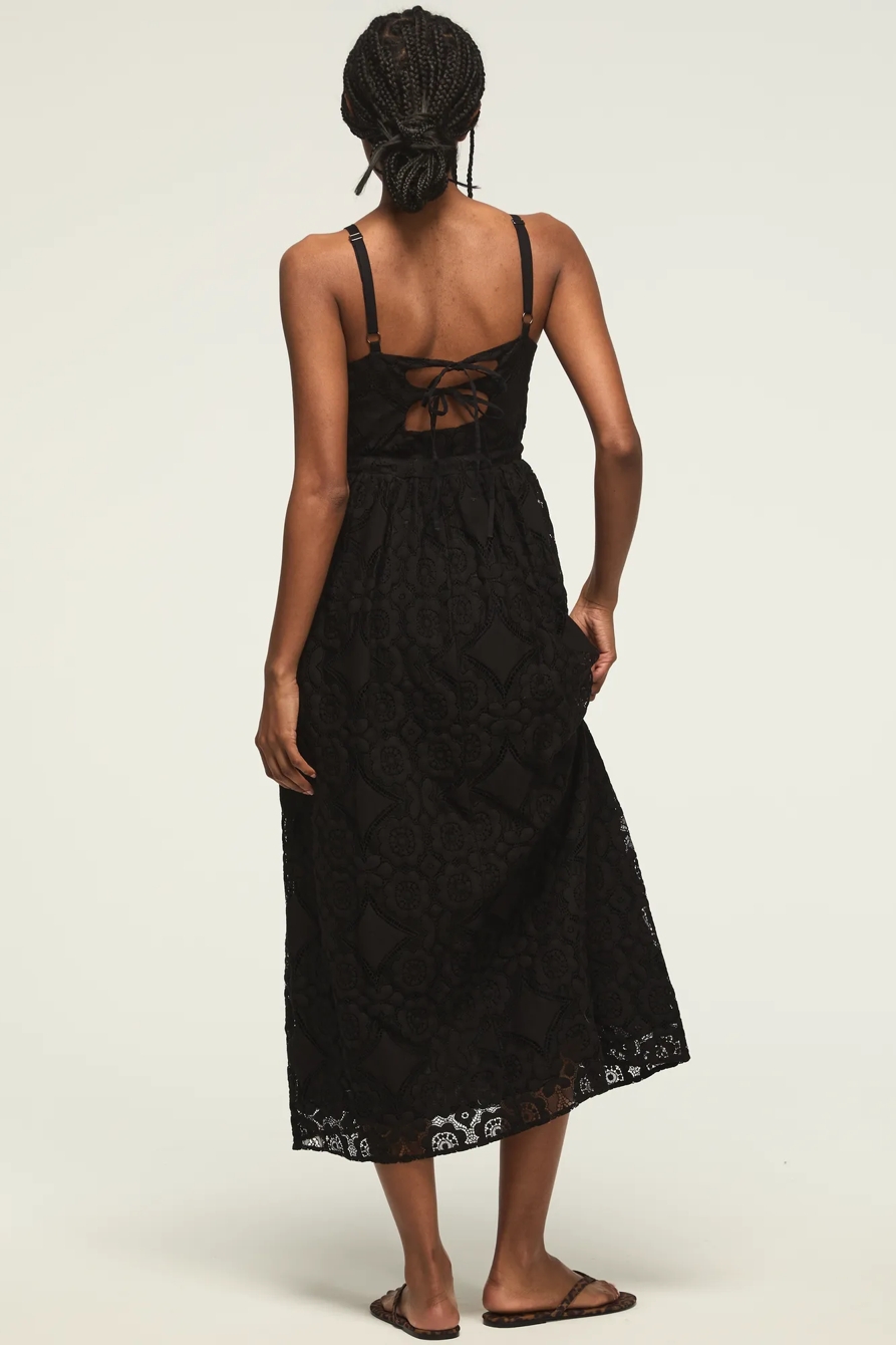 DROP WAIST BALLET MIDI DRESS, image 3