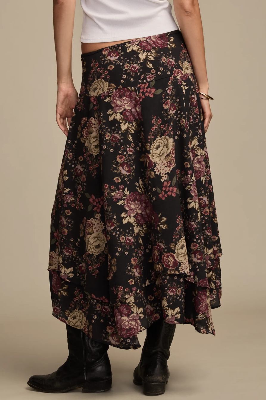 FLORAL DROP WAIST MIDI SKIRT, image 6