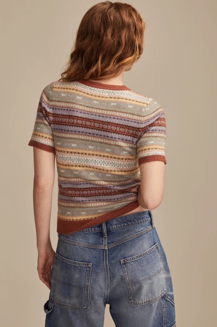 FAIR ISLE SWEATER TEE, image 3