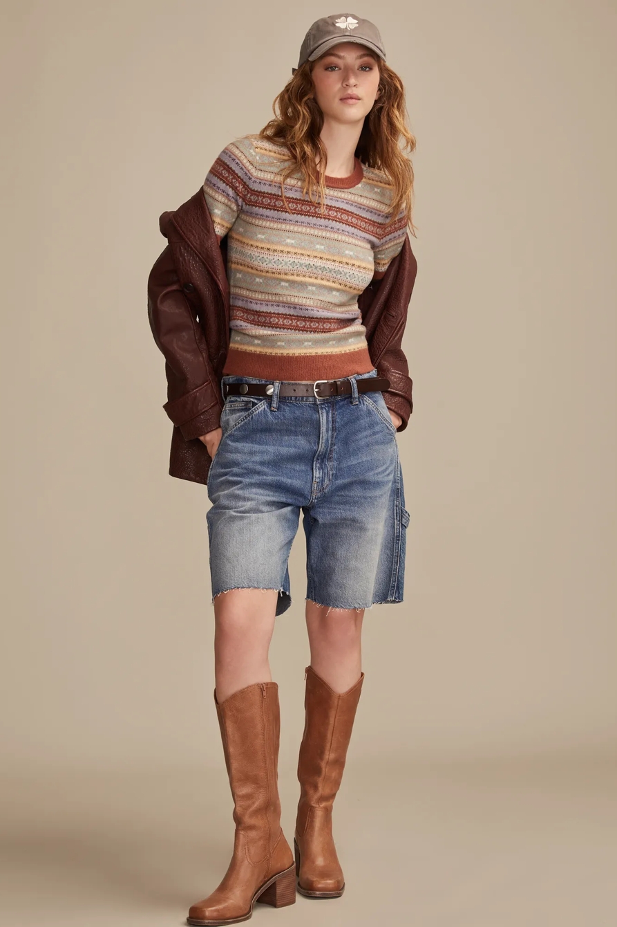 FAIR ISLE SWEATER TEE, image 6
